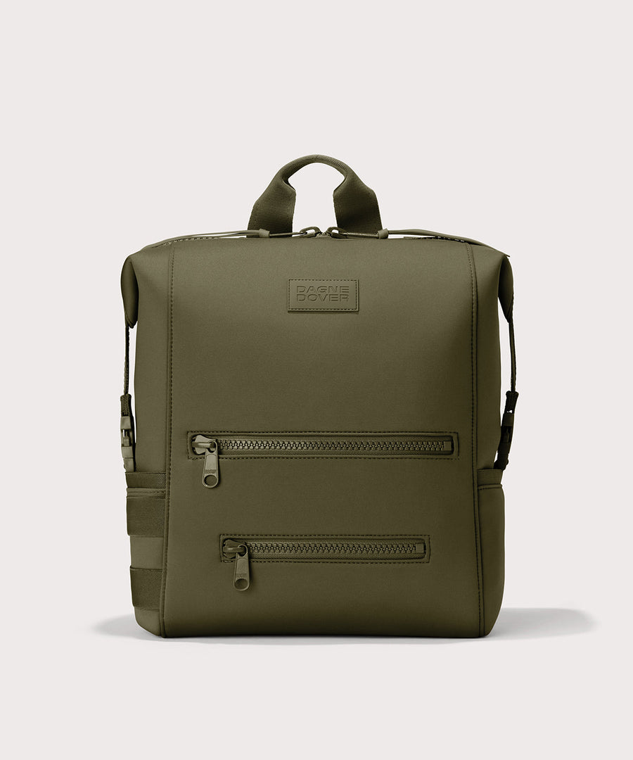 Indi Diaper Backpack in Dark Moss, Large